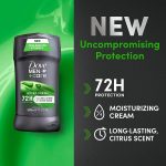 Dove Men+Care Extra Fresh Men's Antiperspirant Deodorant Stick Extra Fresh Twin pack With 72-hour sweat & odor protection with 1/4 Moisturizing Cream & Long-lasting Citrus Scent 2.7 oz - Image 3